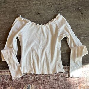 JGALT Brandy White Off-Shoulder Women's Top